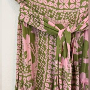 Pink and Green Floral pants